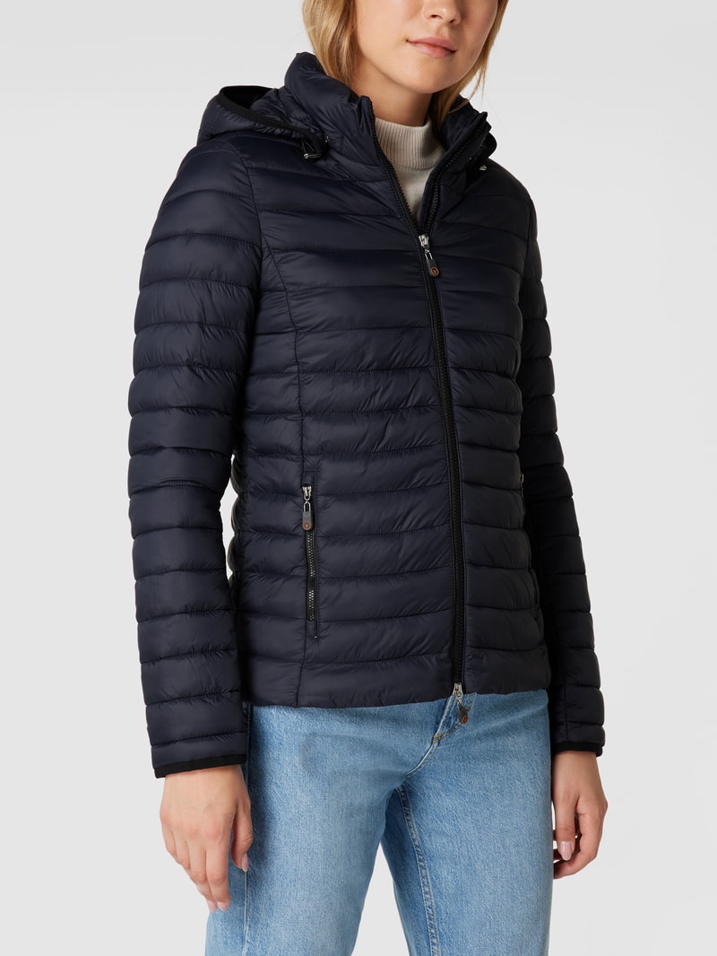 Steppjacke mit Wattierung in marineblau