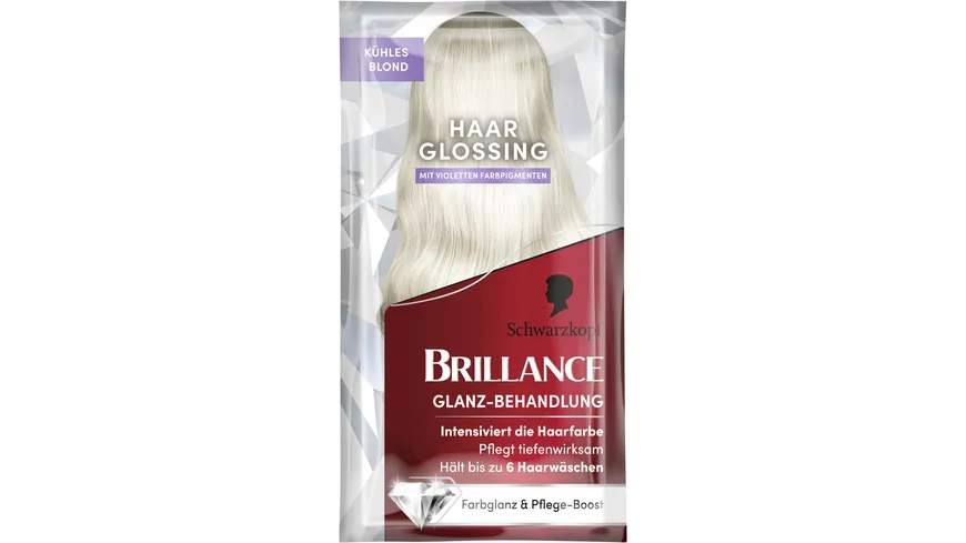 Schwarzkopf Brillance Glanz-Behandlung Haar Glossing Sachet 30 ml kühles blond - kühles blond