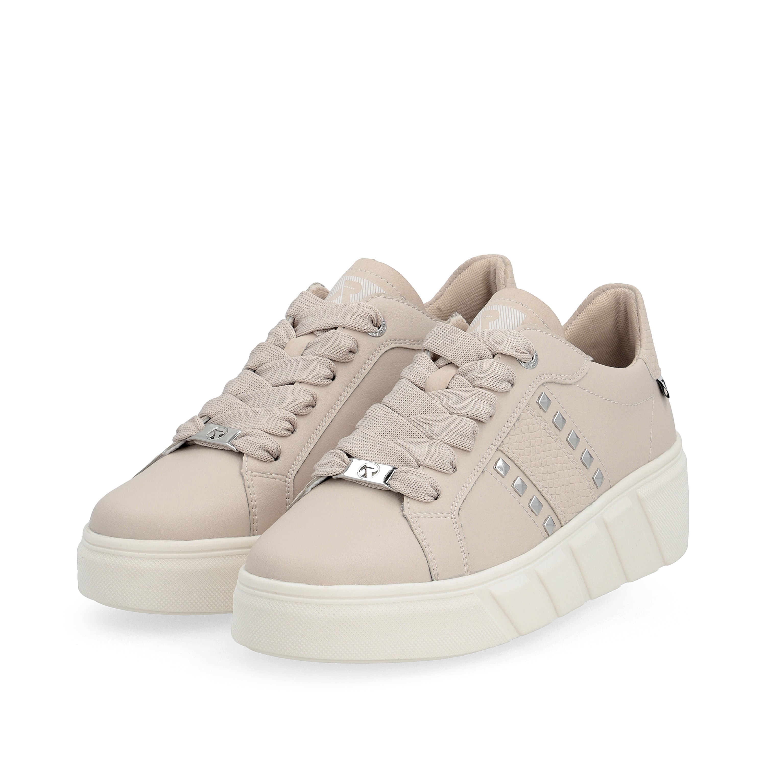 Rieker Damen Sneaker Low champagne