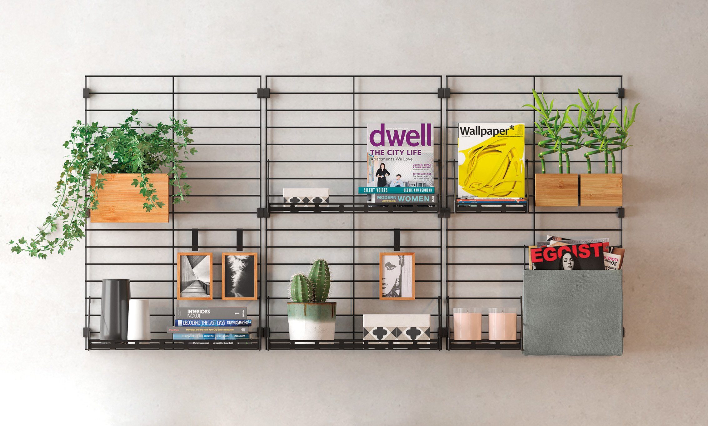Metaltex Regalelement Mural line, Set 1-tlg., individuell erweiterbar