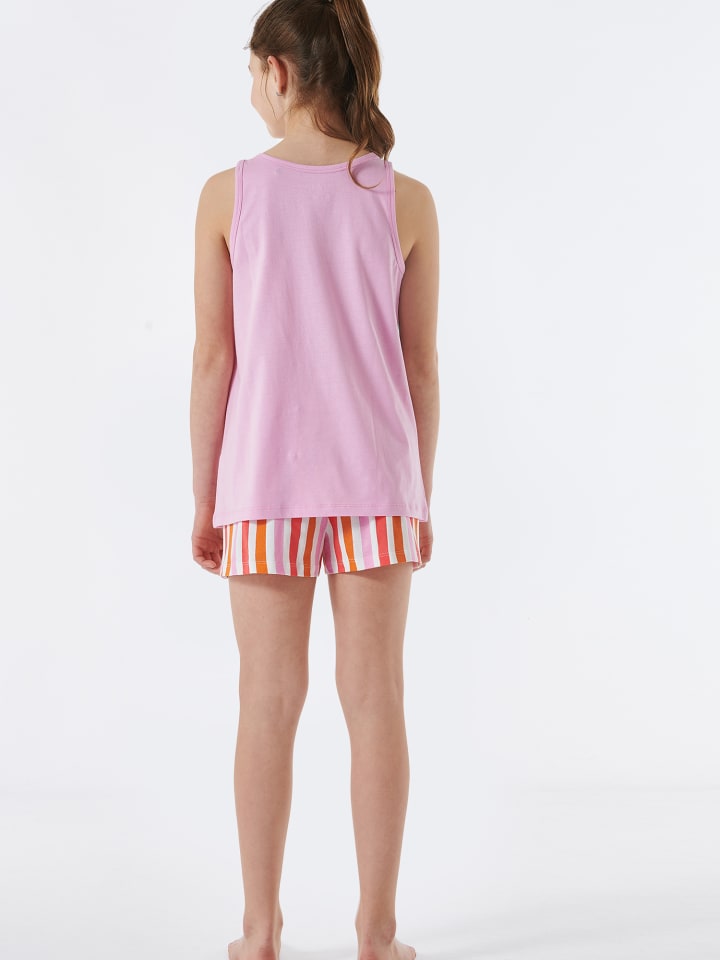 Schiesser Pyjama Organic Cotton in Rosa günstig kaufen