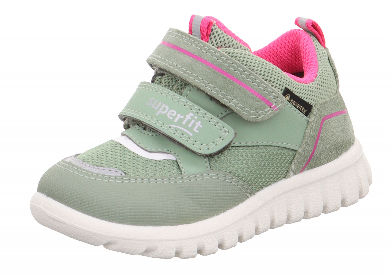 SPORT7 MINI - Hellgrün/RosaSneaker low mit Klettverschluss