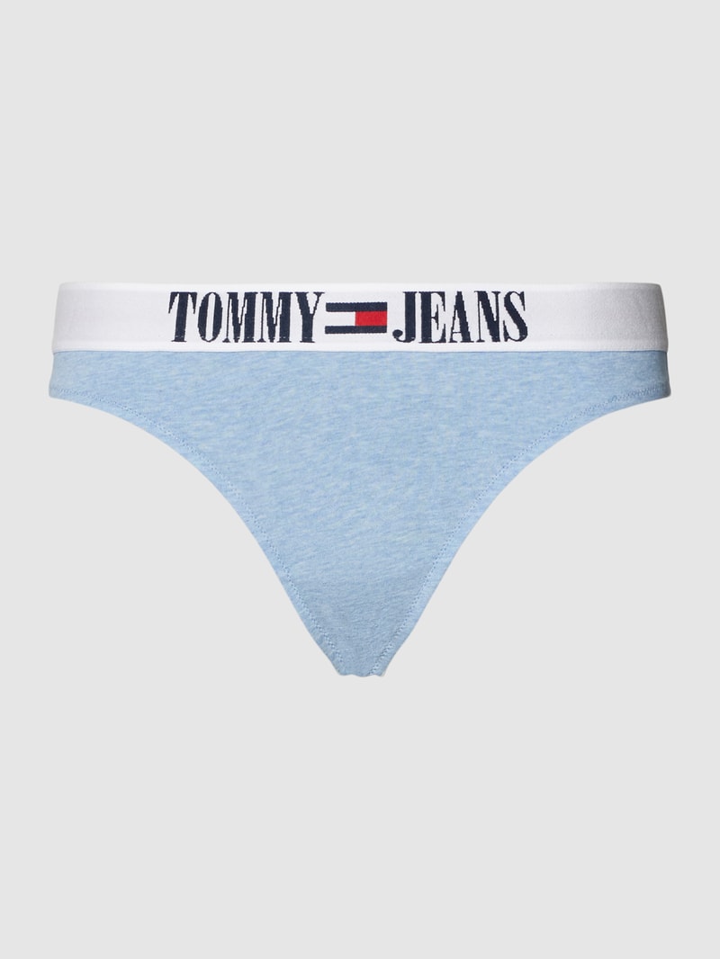 Slip mit elastischem Logo-Bund in hellblau