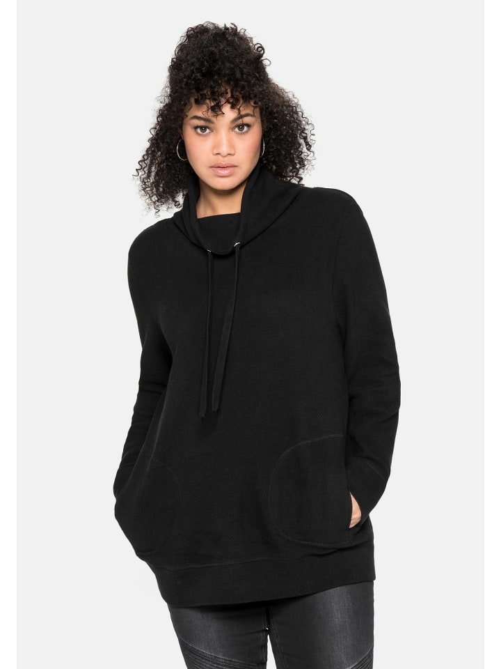 sheego Sweatshirt in schwarz günstig kaufen