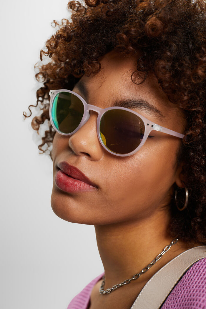 Unisex-Sonnenbrille mit verspiegelten Gläsern
