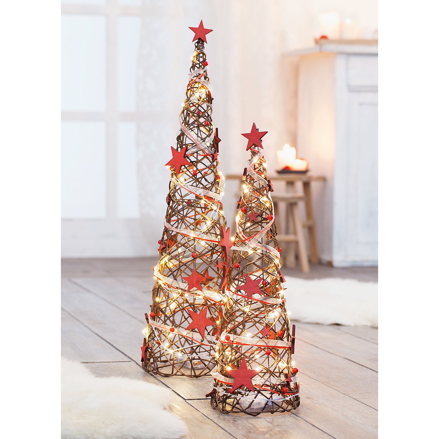 Reben-Pyramiden, 50 cm und 70 cm, 2 Stück