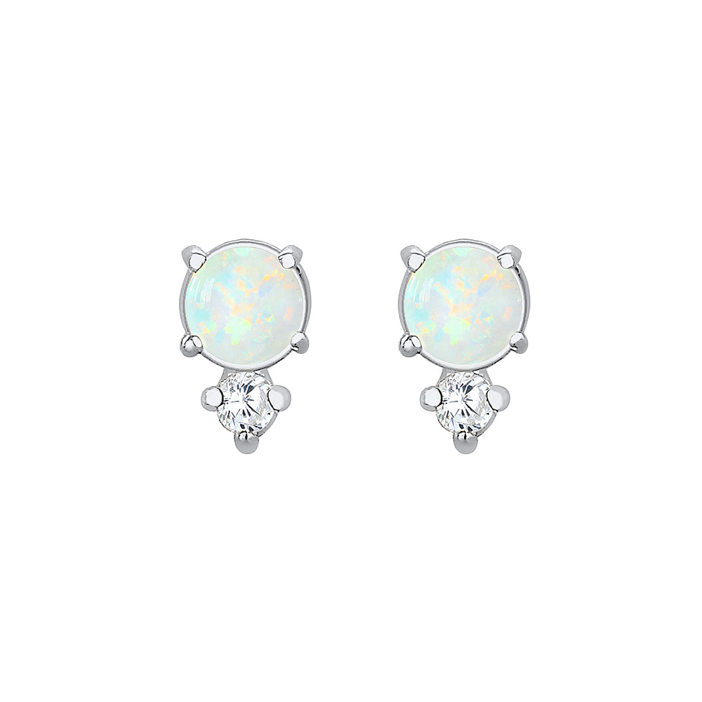 Elli Elli Boucles d'Oreilles Femmes Clous d'oreilles Vintage avec cristaux de zirconiu Boucles d'oreilles