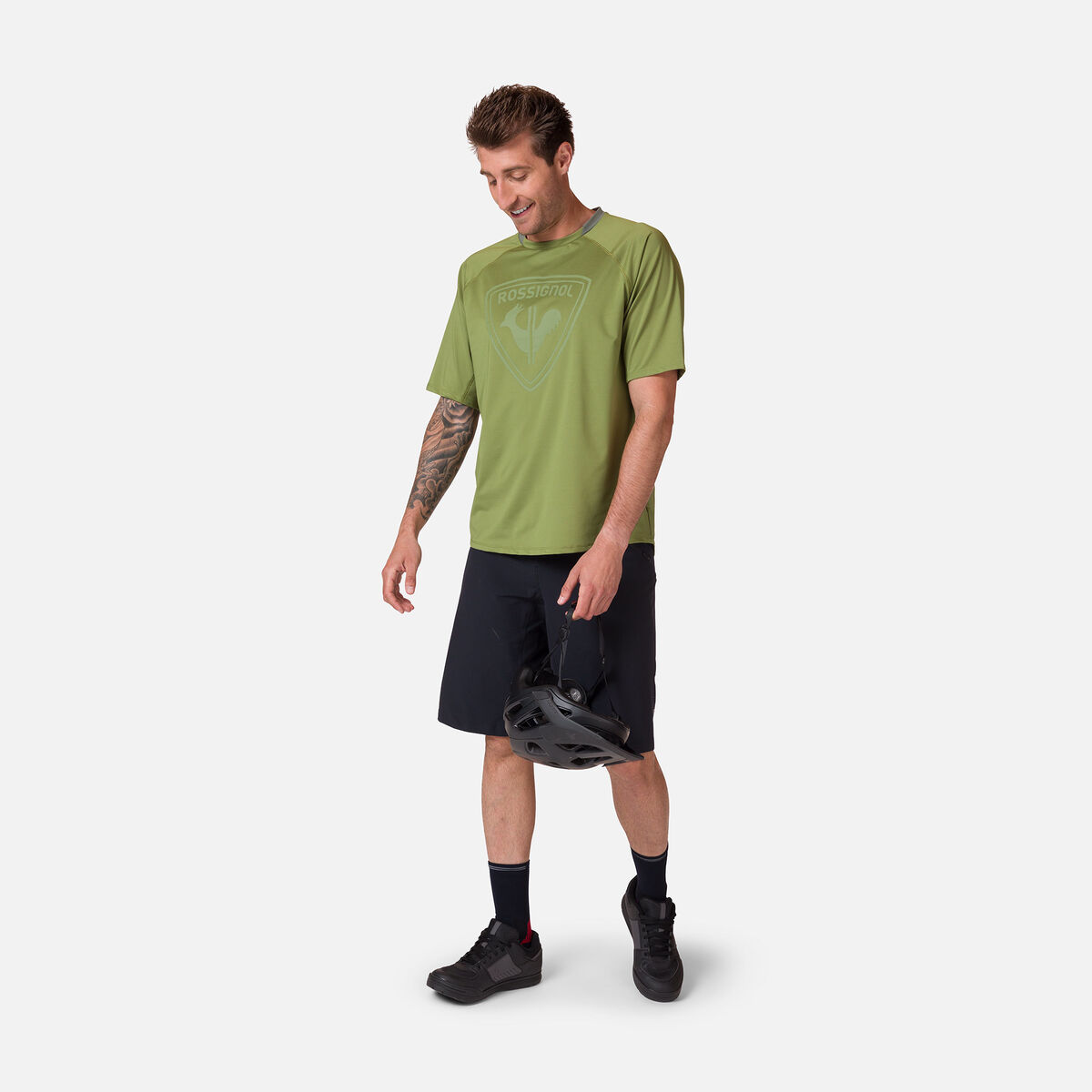 Kurzarm-Jerseyshirt für Herren Klassische Passform
