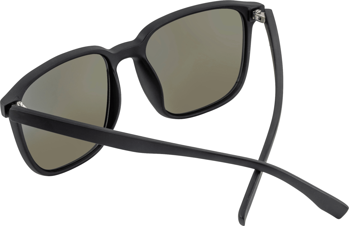Sonnenbrille Winter Erwachsene, schwarz mit gelber Tönung, 1 St