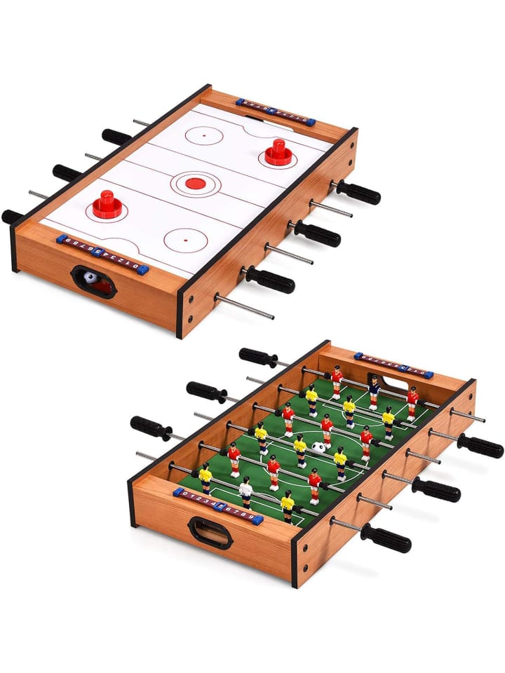 COSTWAY Mini Tischkicker in Grün günstig kaufen 70 x 35 cm