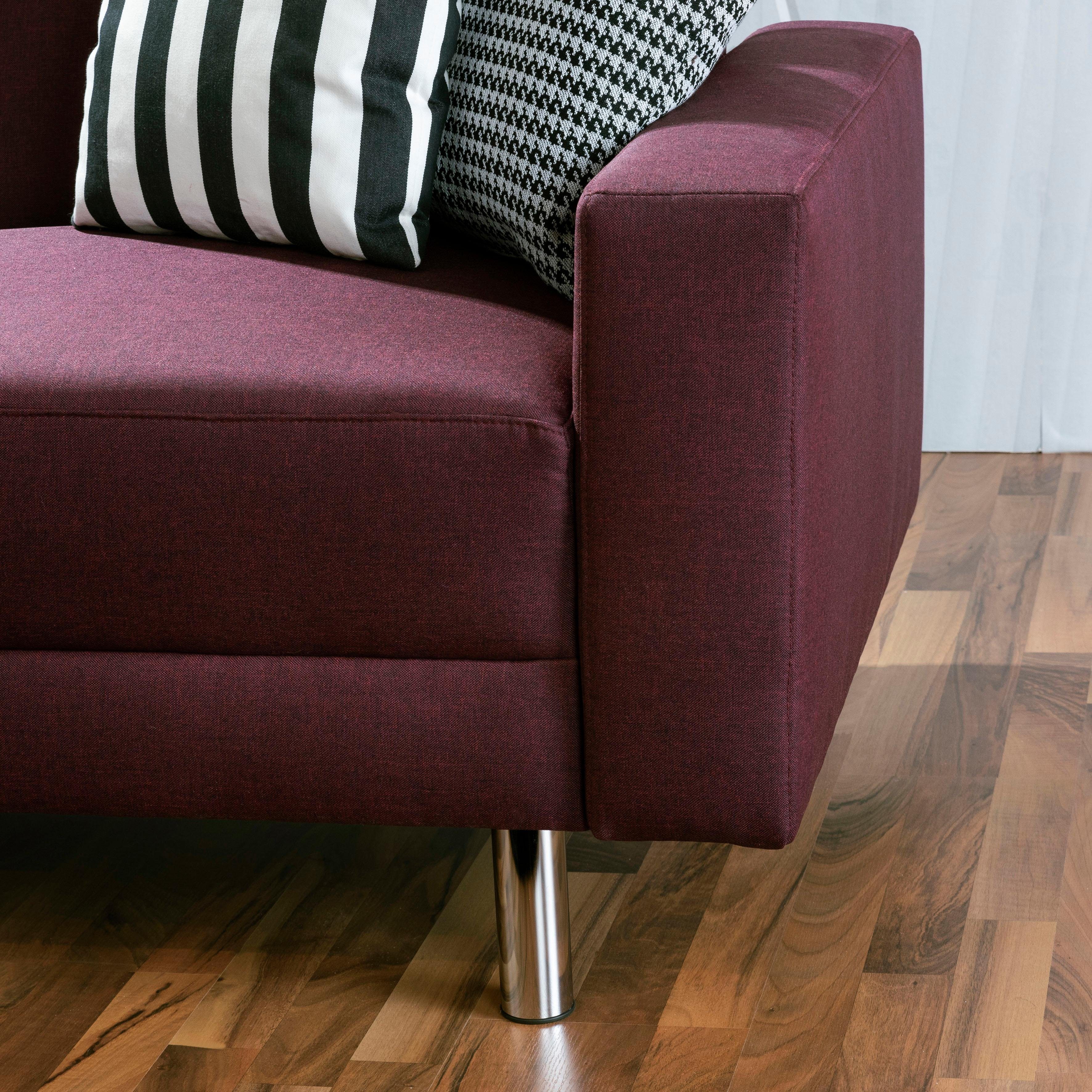 Max Winzer® Schlafsofa Just Fresh, mit Rückenverstellung, inklusive Stauraumhocker