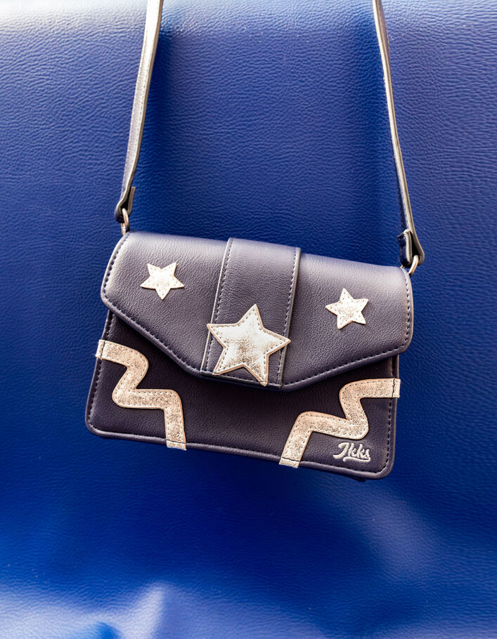 Sac à main marine avec étoiles silver fille