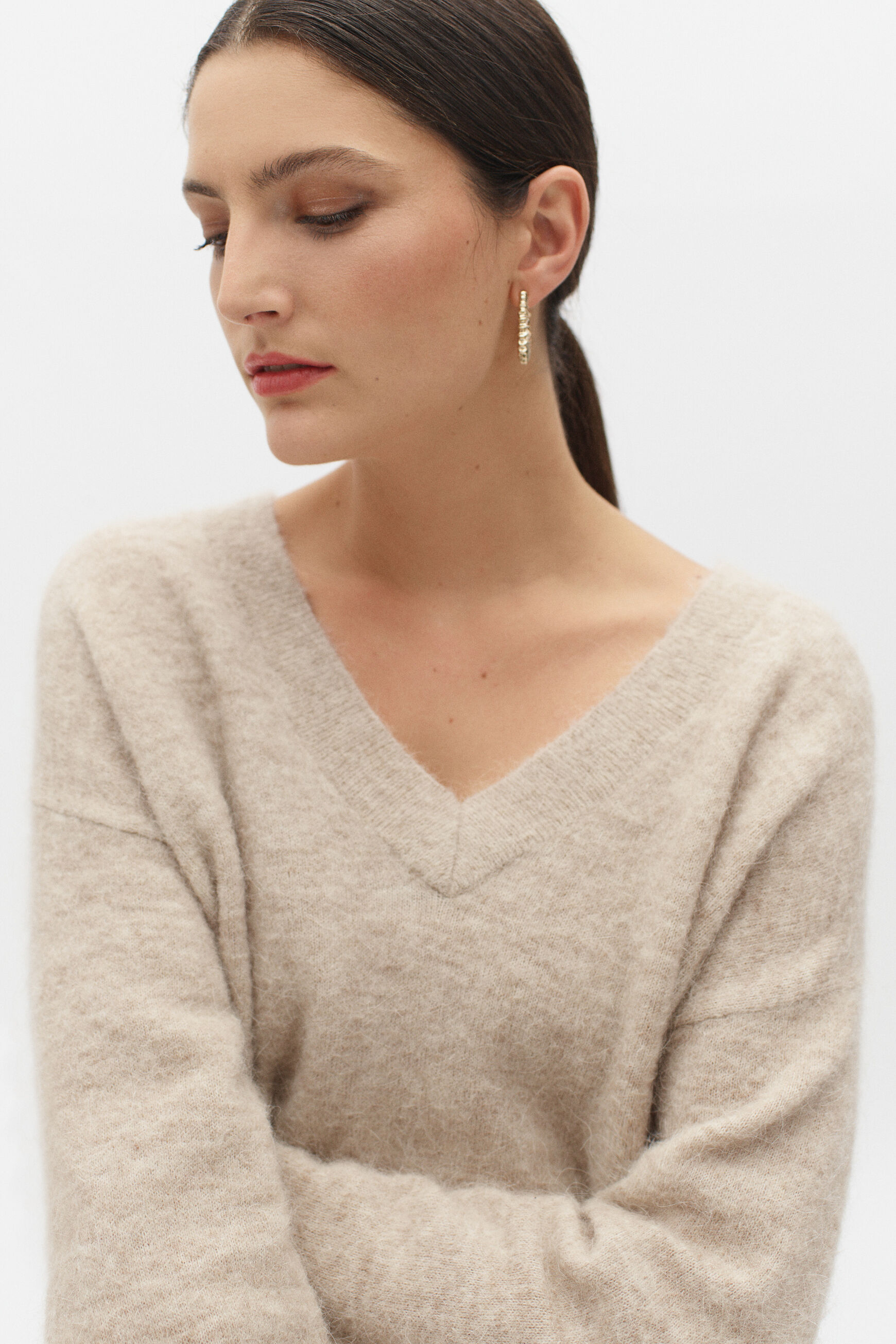 pull inna beige femme