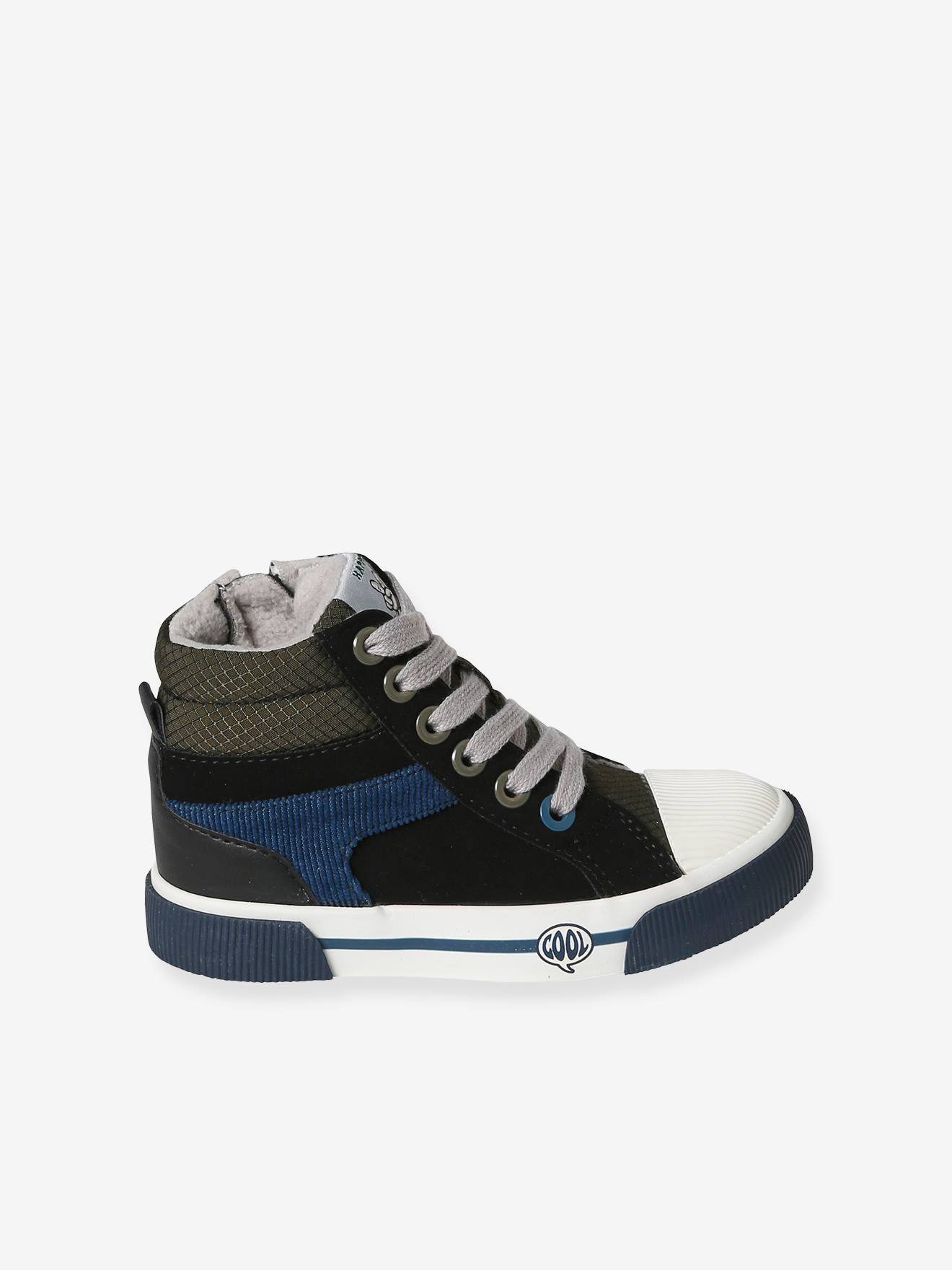 Baskets montantes enfant collection maternelle noir