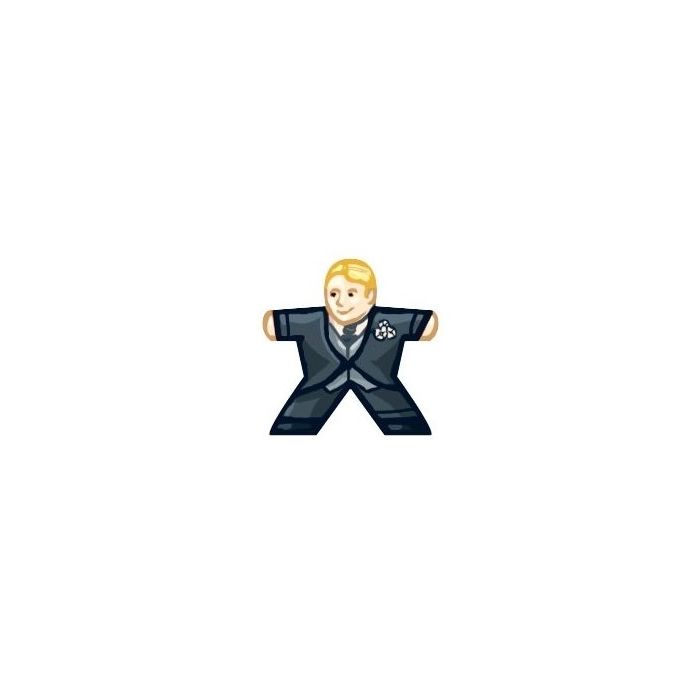 Bräutigam blond - Aufkleber für Meeple