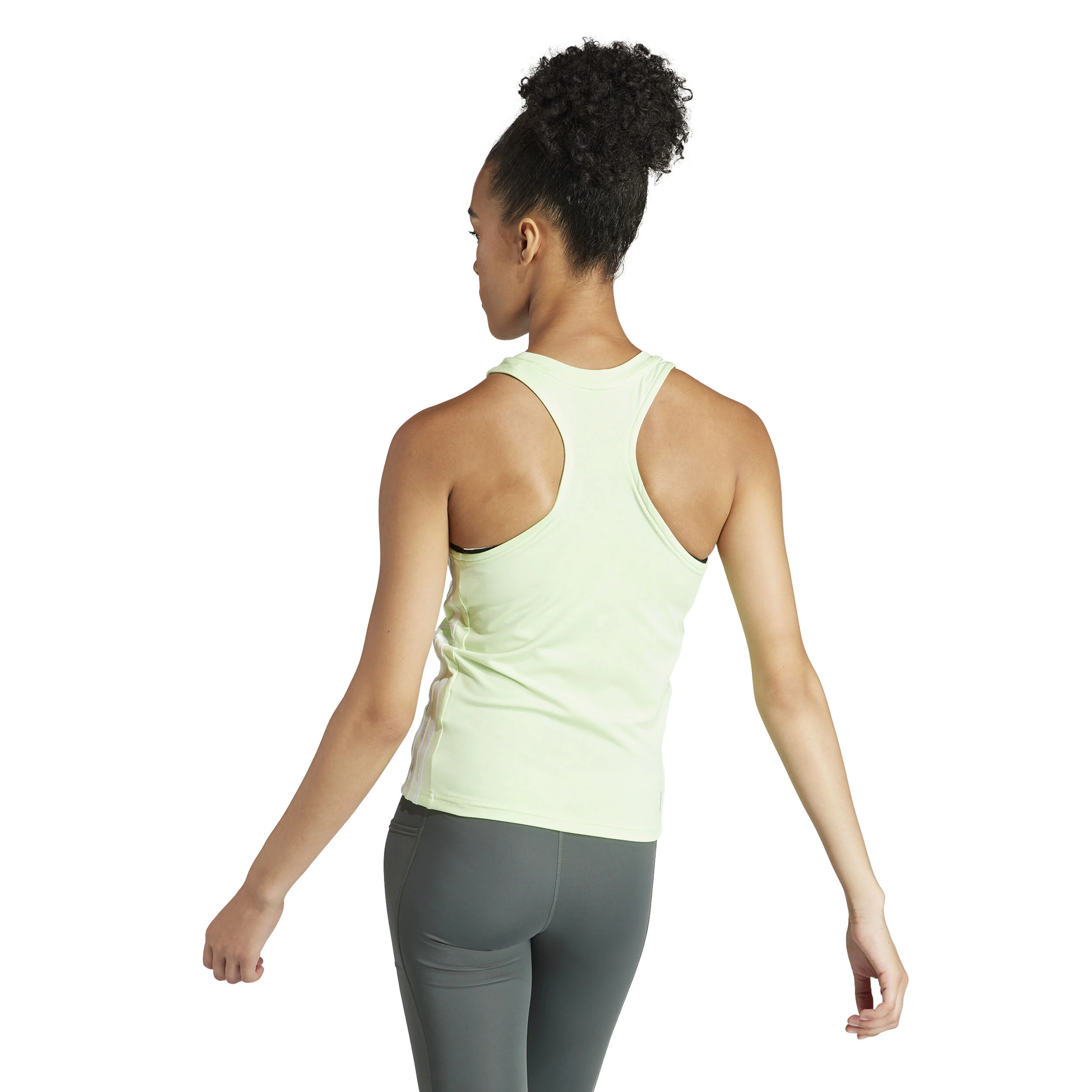 Essentials 3-Stripes Tank-Top Damen - Hellgrün