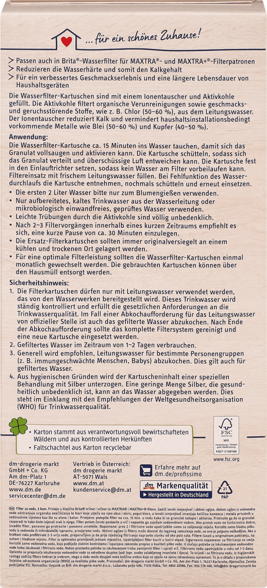 Wasserfilter-Kartuschen, 3 St