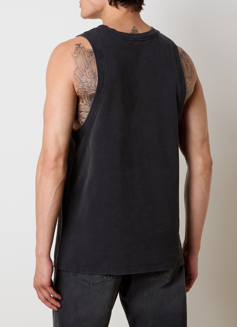 Tricou Balmain fără mâneci cu logo brodat