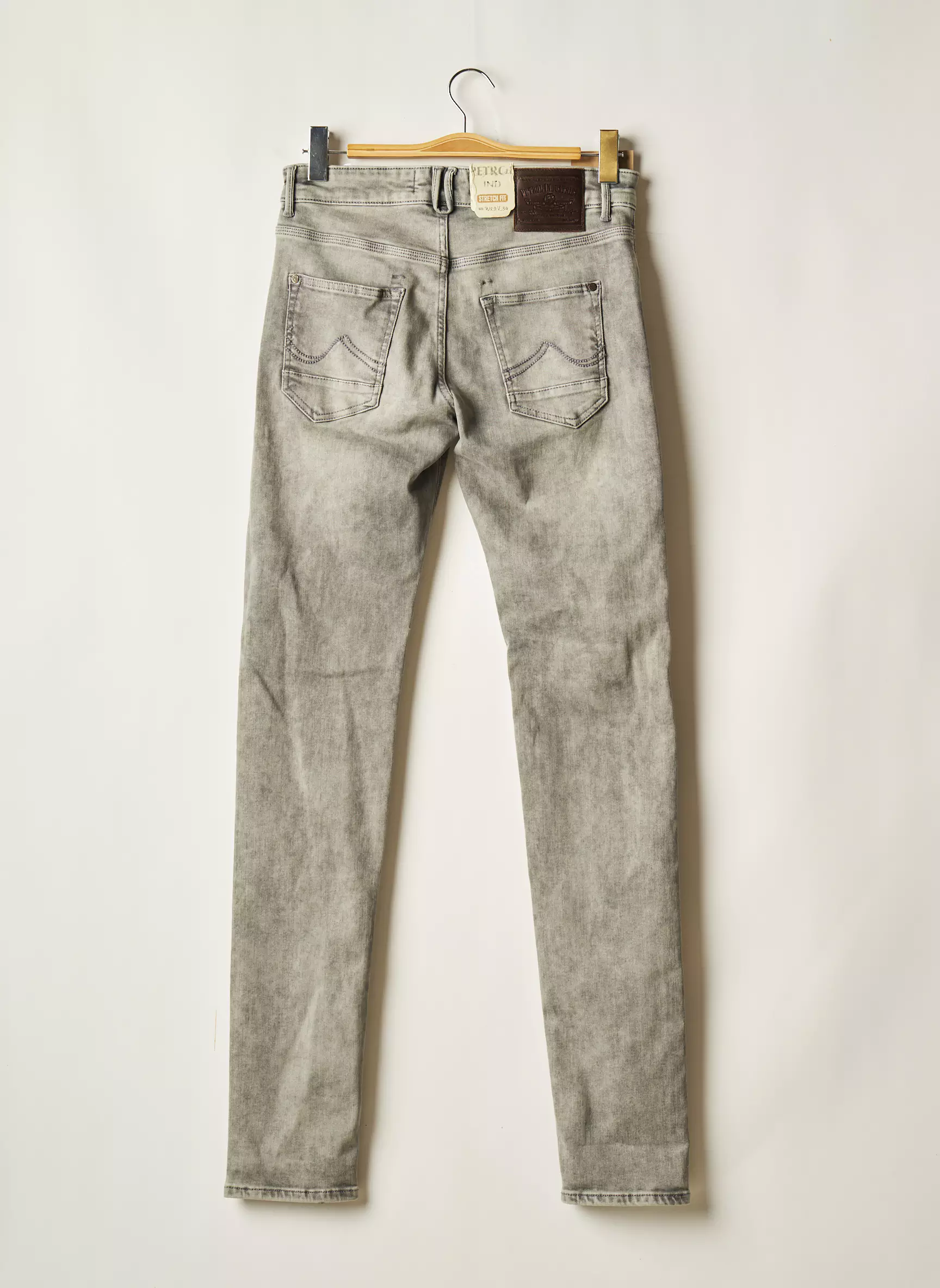 Petrol Industries Jeans Coupe Slim Homme couleur gris