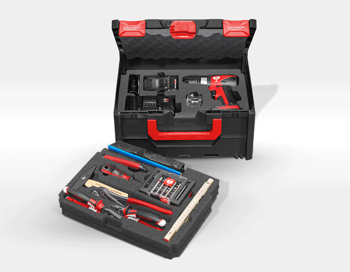 STRAUSSbox Werkzeug-Set 215 midi Allround Profi
