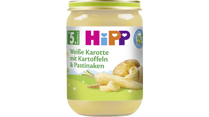 HiPP Gemüse: Weiße Karotte mit Kartoffeln und Pastinaken 190 g