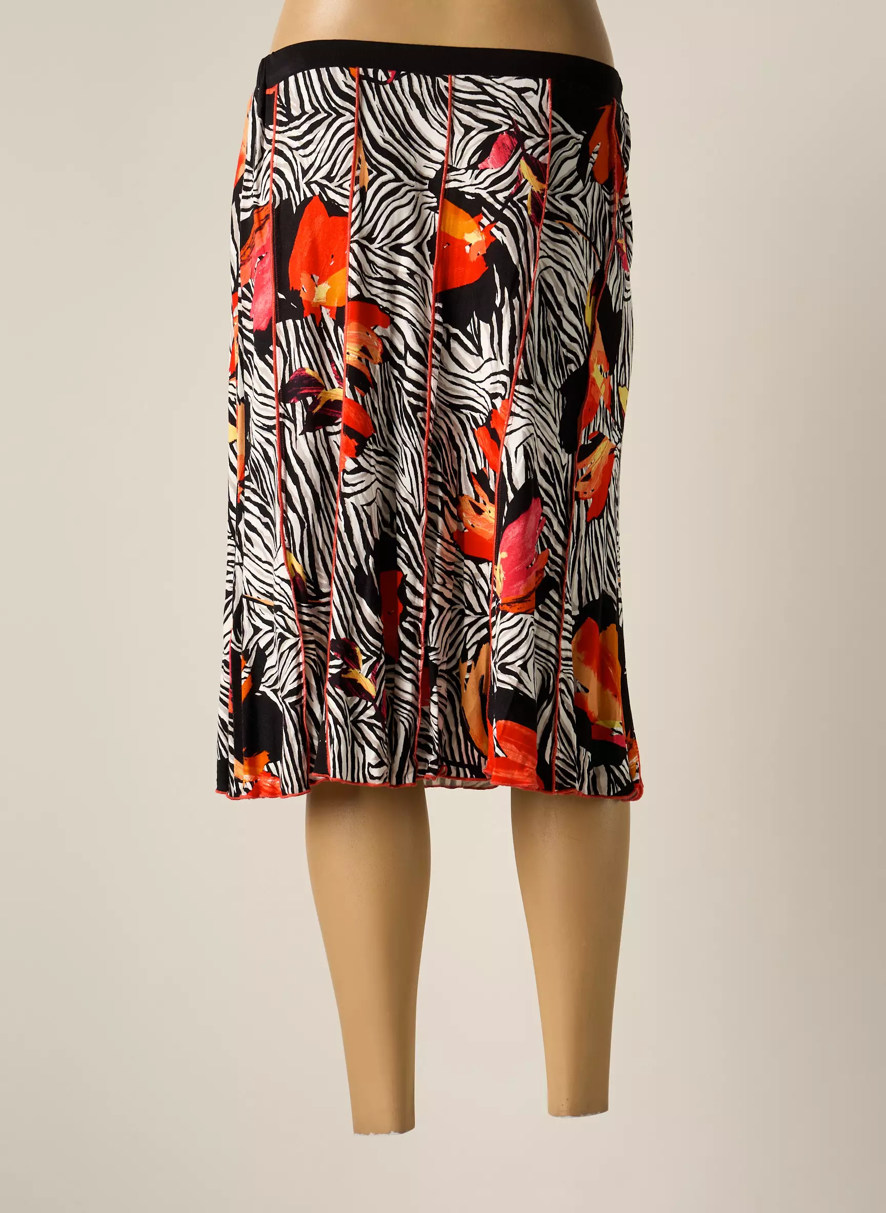 France Rivoire Jupes Mi Longues Femme couleur orange