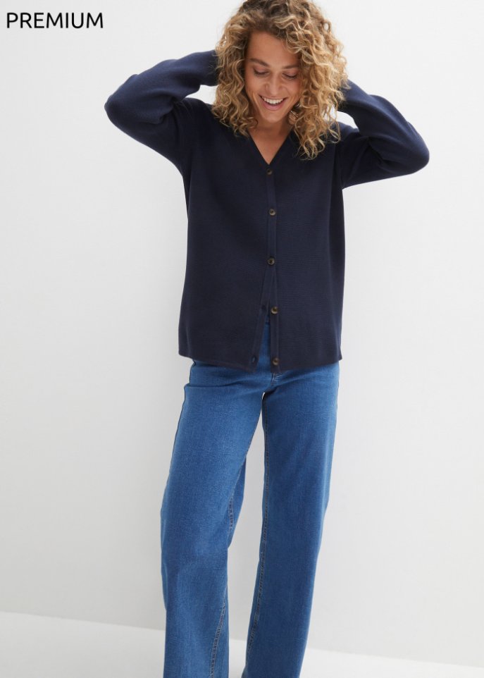 Essential Milano Rib Strickjacke