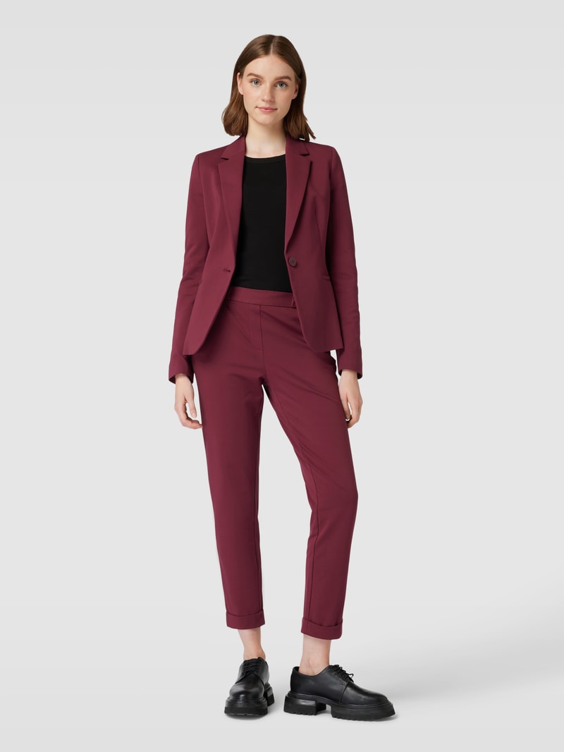 Blazer mit Reverskragen in bordeaux rot