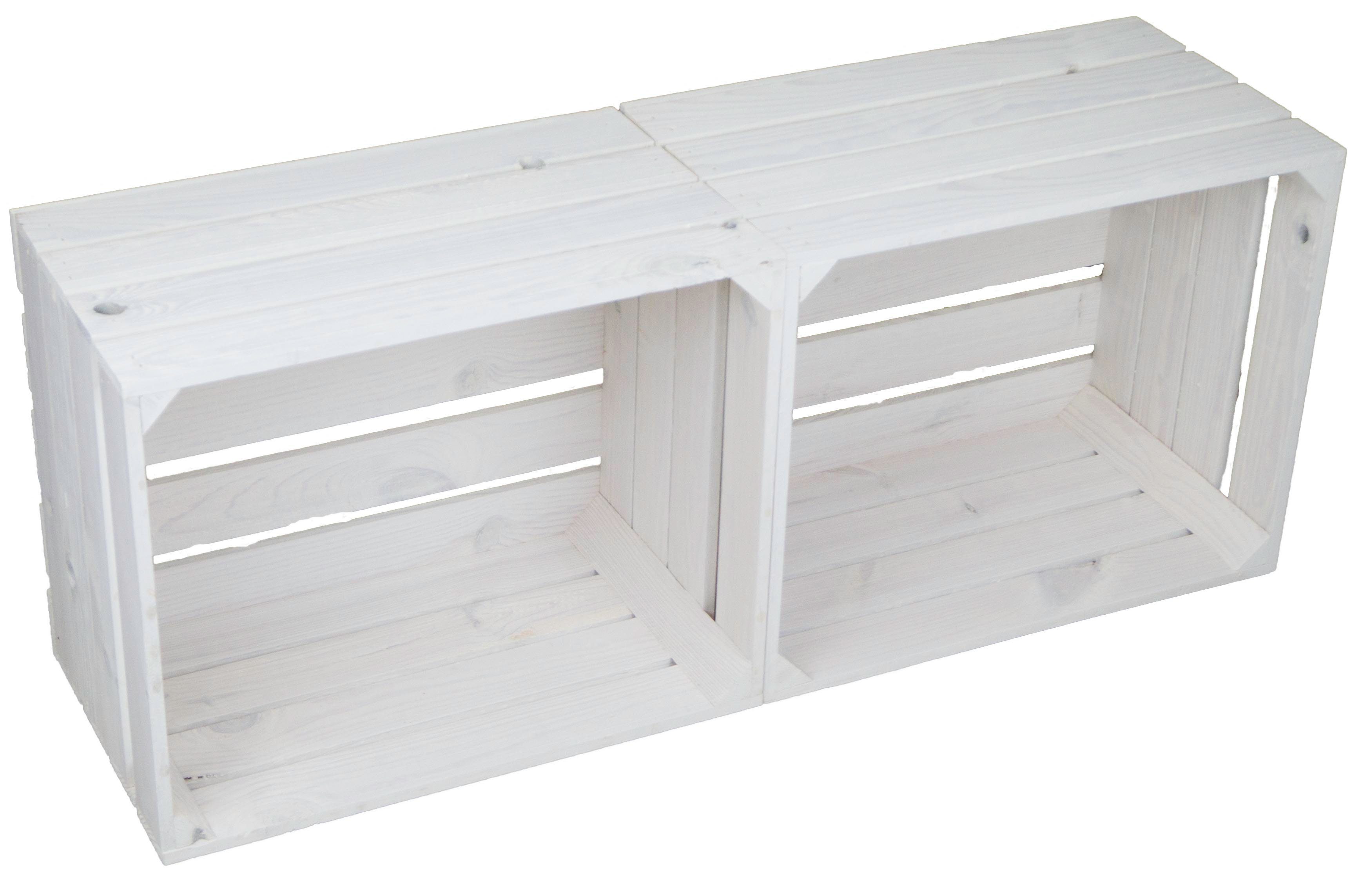 Kistenkolli Altes Land Allzweckkiste 4er set Holzkisten Couchtisch Schuhregal Wohnwand Kistenregal Weinkist