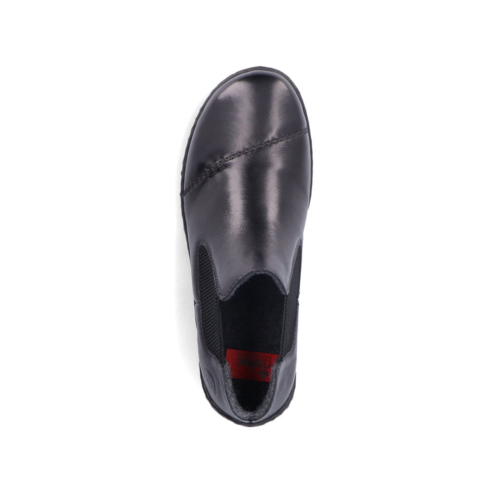 Rieker Damen Chelsea Boots glanzschwarz