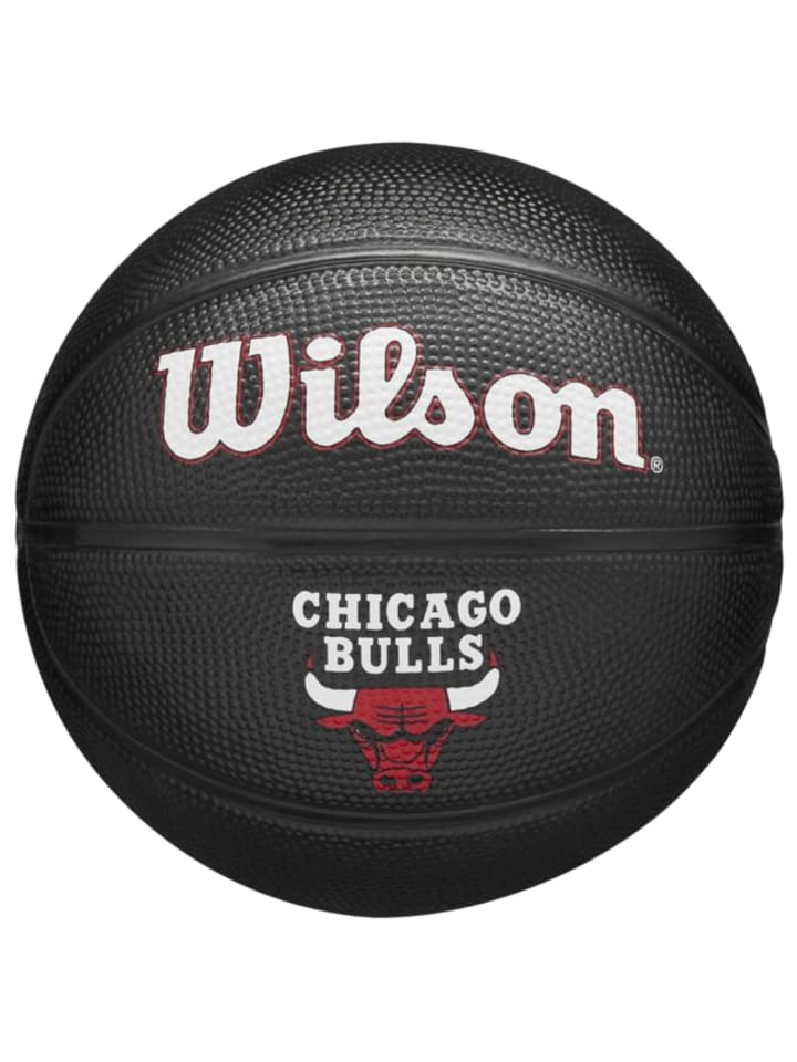 Wilson Wilson Team Tribute Chicago Bulls Mini Ball in Schwarz günstig kaufen 3