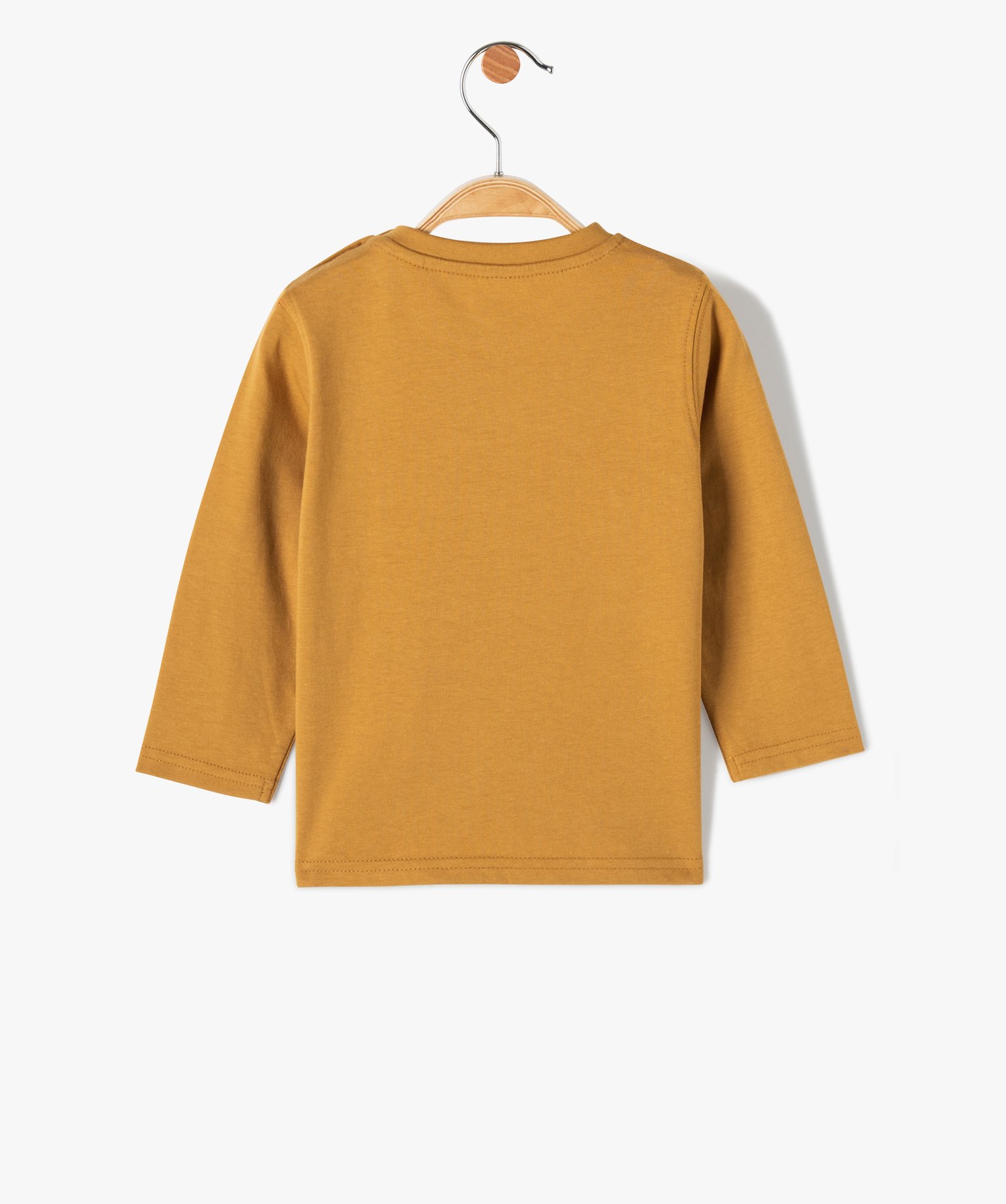 Tee-shirt bébé Garçon à manches longues imprimé ourson ... jaune | GEMO