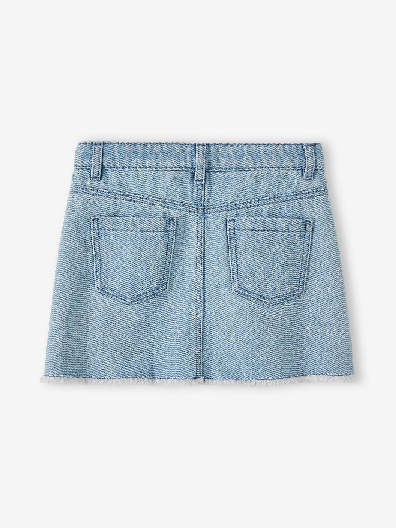 Vertbaudet Mädchen Jeansrock - gebleicht