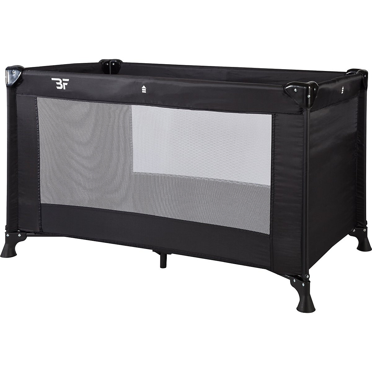 Reisebett Bebies First Campingbett / Reisebett – 120 x 60 cm – Schwarz