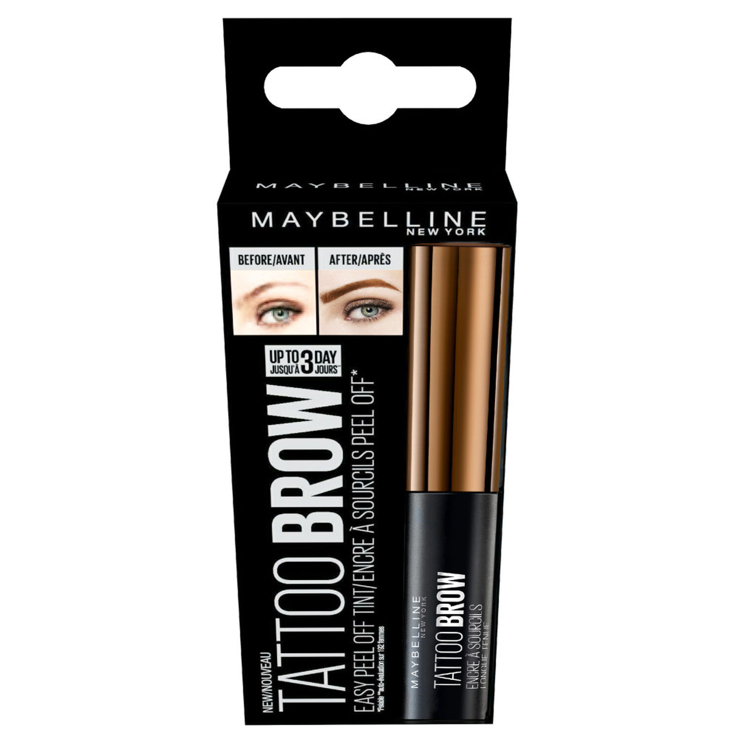 Maybelline New York Tattoo Brow Encre à Sourcils Peel Off Châtain