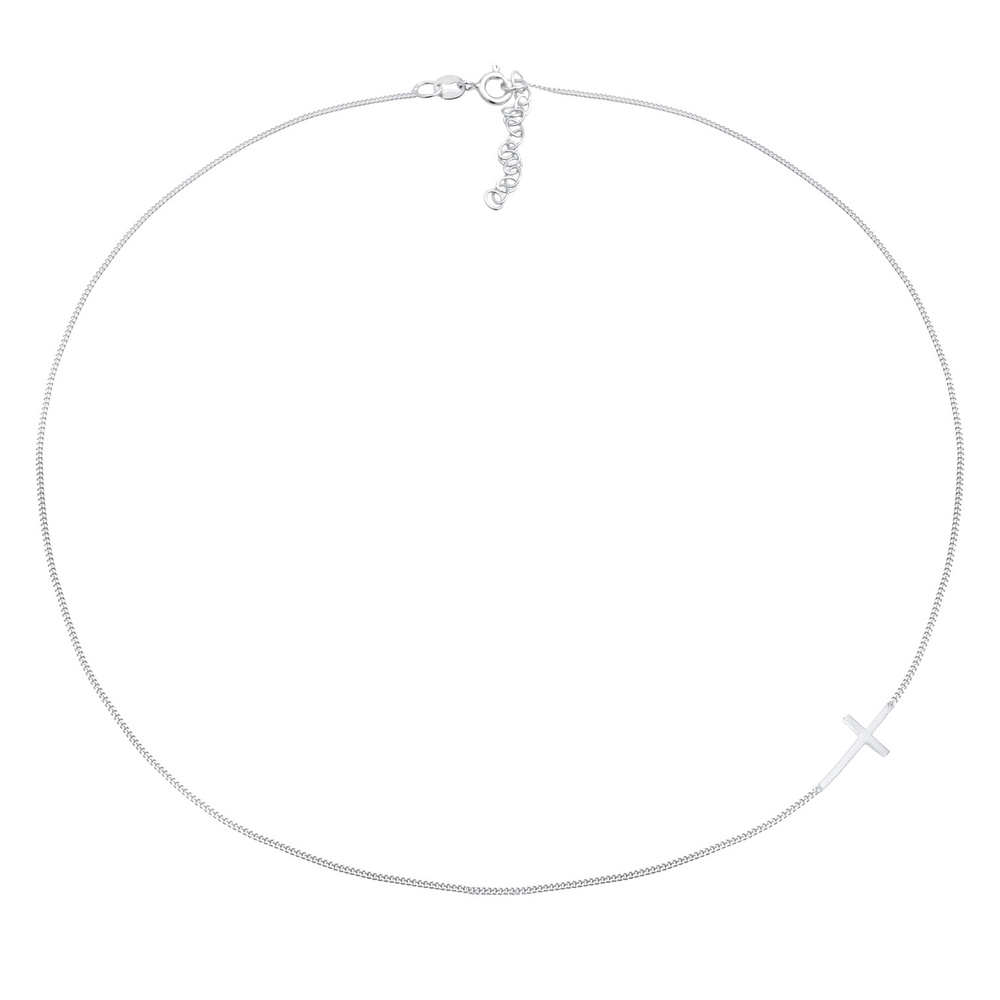 Elli Elli by Julie & Grace Collier Choker Trend Blogger Femme Argent, Collier ras du c collier