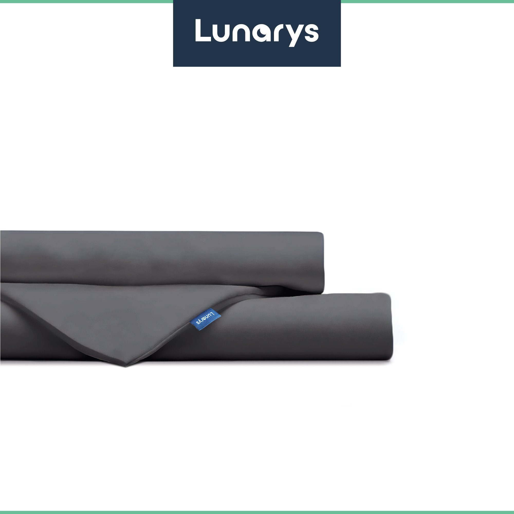 Bettwäsche SatinRoyal, Lunarys, Luxus Satin Bettwäsche - 160 g/m² - Anthrazit - 135x200 cm - 2-teilig