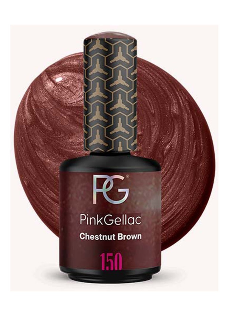 Pink Gellac 150 kastaņu brūna - gēla nagu laka