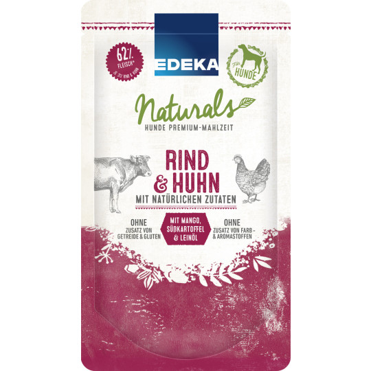 EDEKA Naturals Rind & Huhn 125G