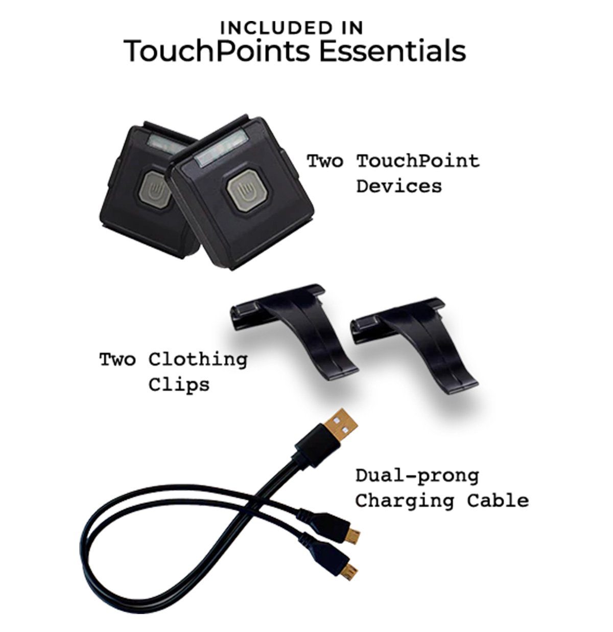 Touchpoint Fitness-Tracker Touchpoints Neurostimulator zum Stressabbau und Konzentrationsverbesse