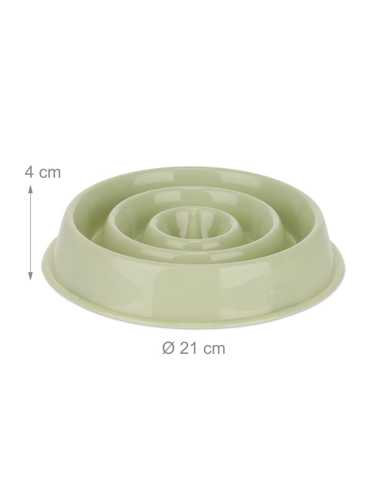 relaxdays 2 x Anti Schling Napf in Grün - 400 ml günstig kaufen onesize