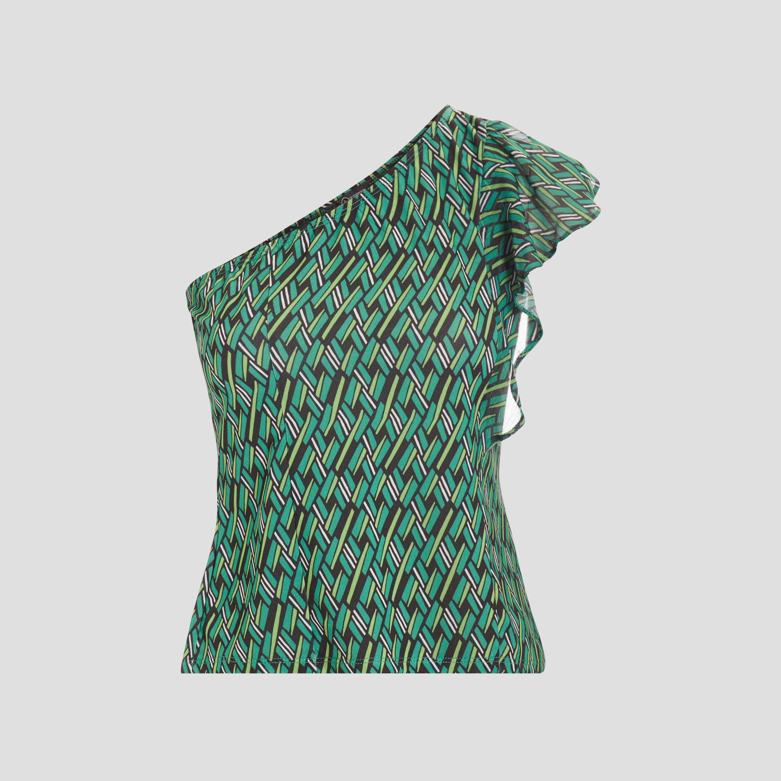 Blouse asymétrique vert femme | La Halle