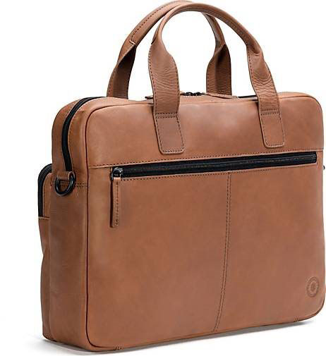 FARMHOOD Nashville Aktentasche Leder 39 cm Laptopfach