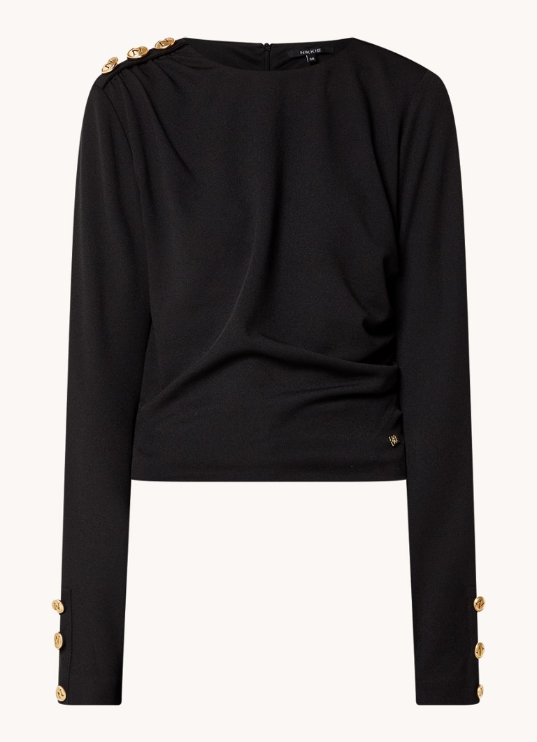 Top NIKKIE Byron con bottoni decorativi