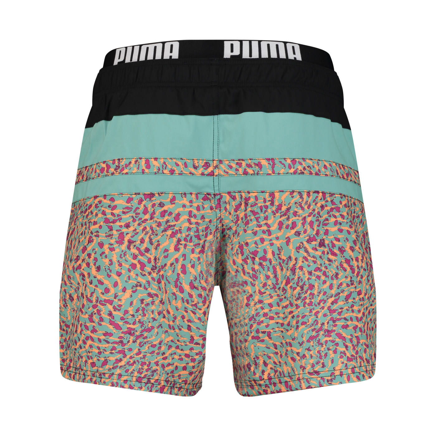 PUMA Swim Heritage Stripe Mid Badehose Pink F003
