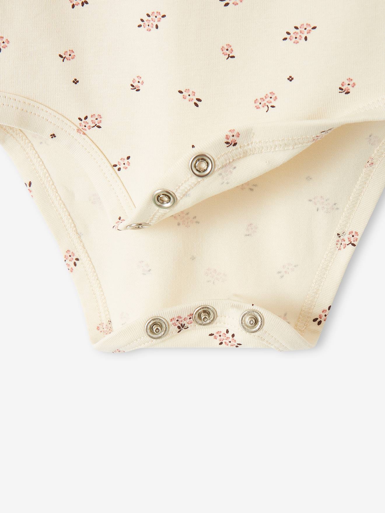 Vertbaudet 2er-Pack Baby Bodys, Langarm Oeko-Tex - rosa