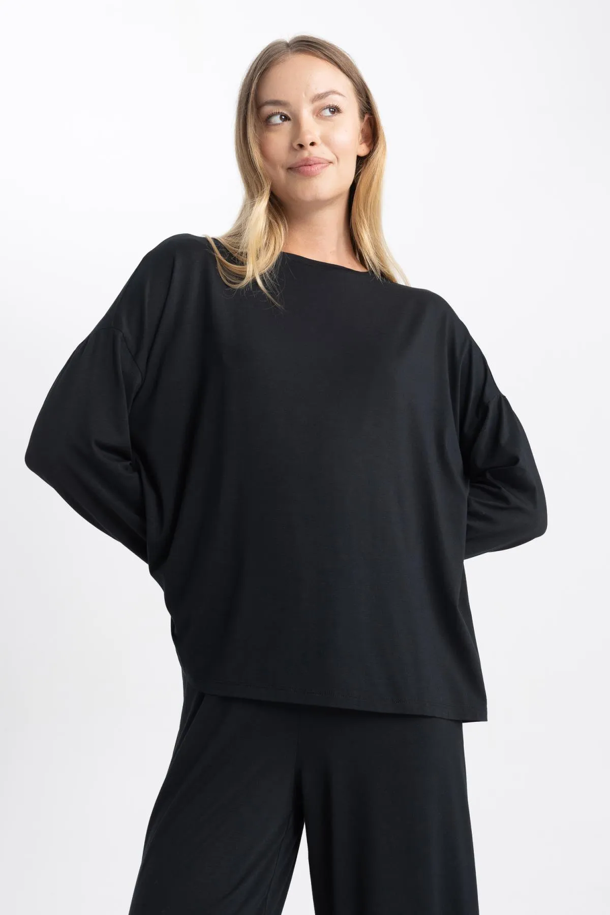 DeFacto  Fall In Love Pyjama-Oberteil aus Bambus-Naturfasern Z3197az23au