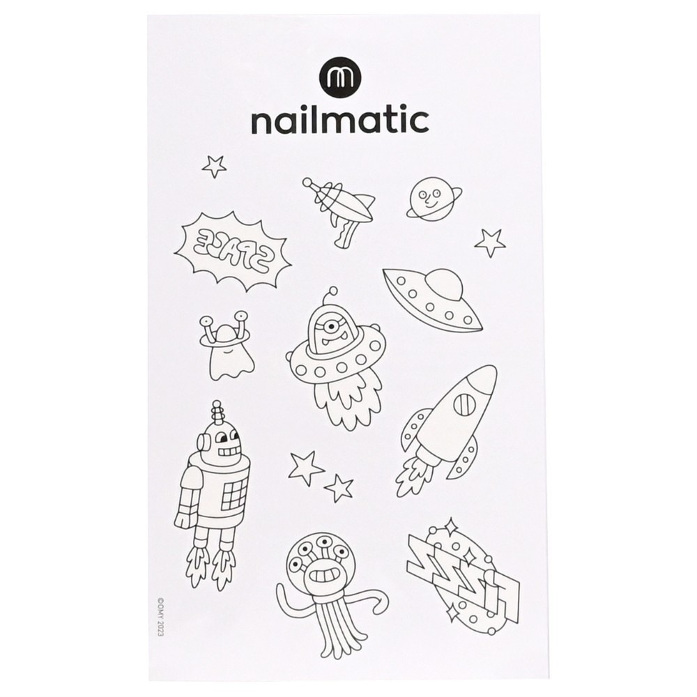 Omaľovánka na tetovanie Nailmatic - galaxia