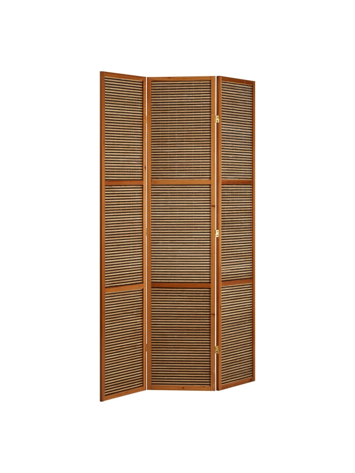 Homestyle4u Paravent 3-tlg. Sondergröße 200x160 cm in Braun günstig kaufen onesize