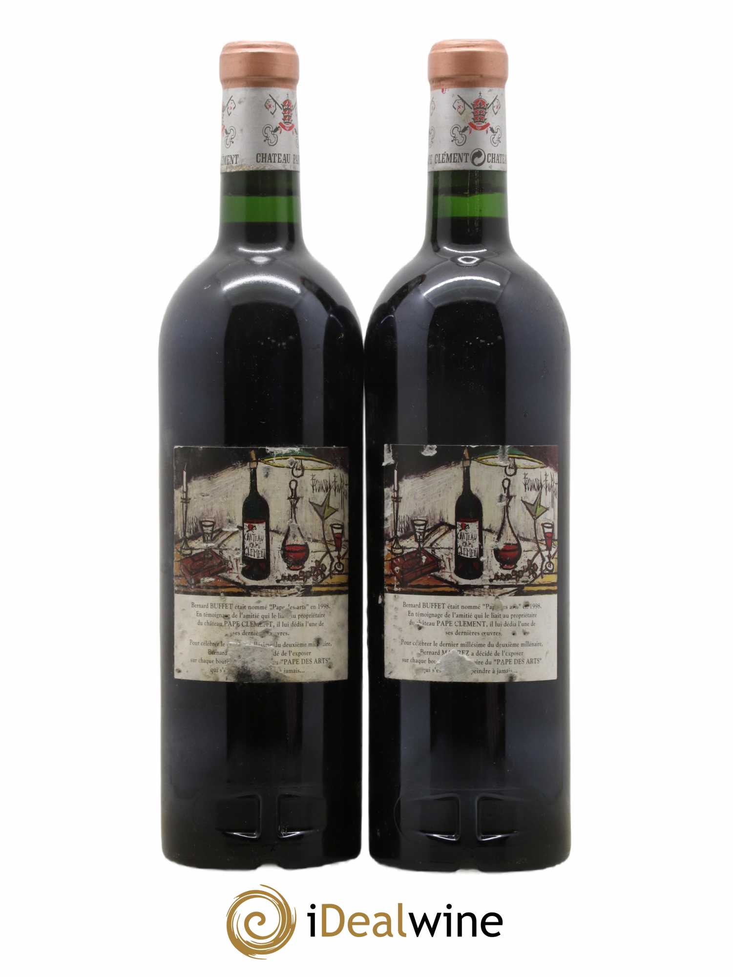Château Pape Clément Cru Classé de Graves  2000 - Lot de 2 Bouteilles